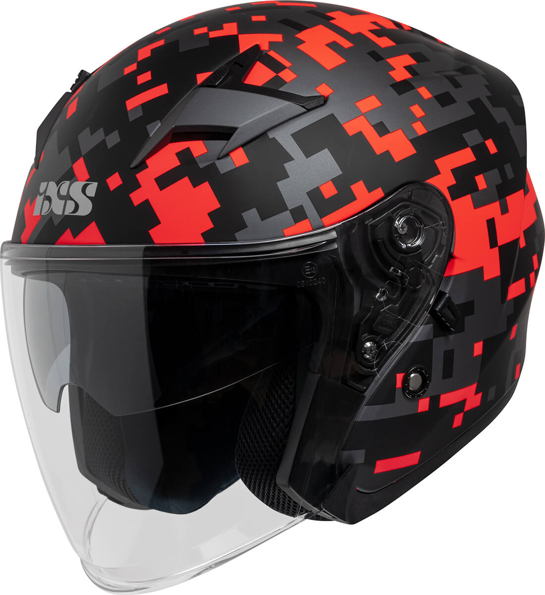 Jethelm iXS99 2.0 - schwarz matt-rot iXS
