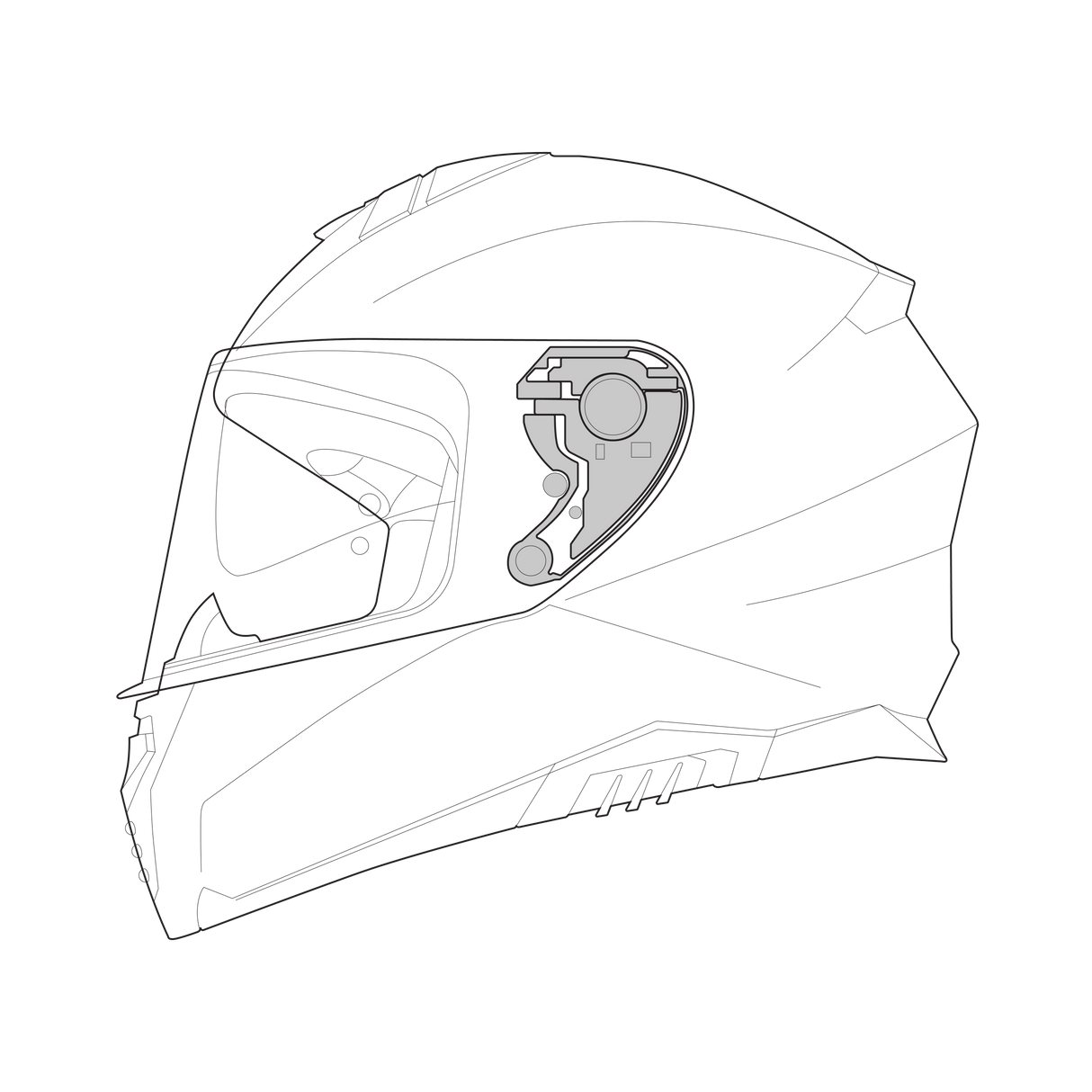 Visiermechanik iXS92 FG (22.06)
