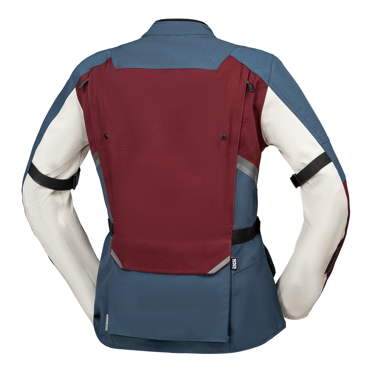 Damen Tourster-STX 1.0 Laminatjacke - weinrot-blau-cool grey