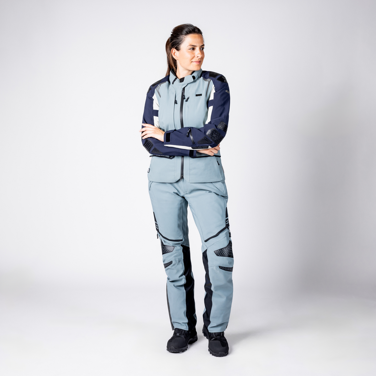Tourster-STX 2.0 WMS Laminatjacke - dunkelblau-blau grau-cool grau iXS