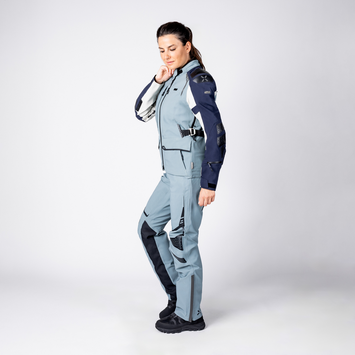 Tourster-STX 2.0 WMS Laminatjacke - dunkelblau-blau grau-cool grau iXS