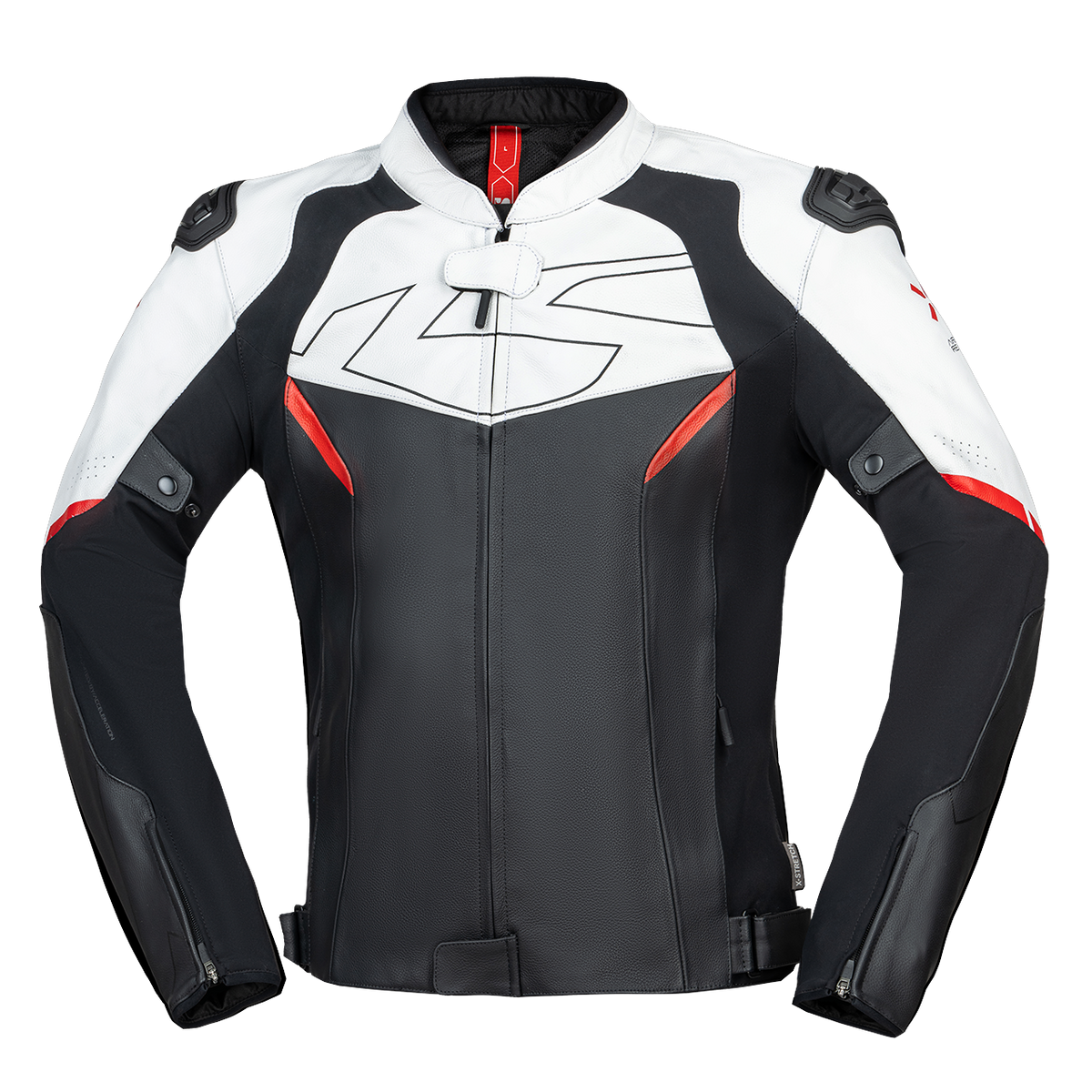 Ace 1.0 Lederjacke - schwarz-weiss-rot iXS