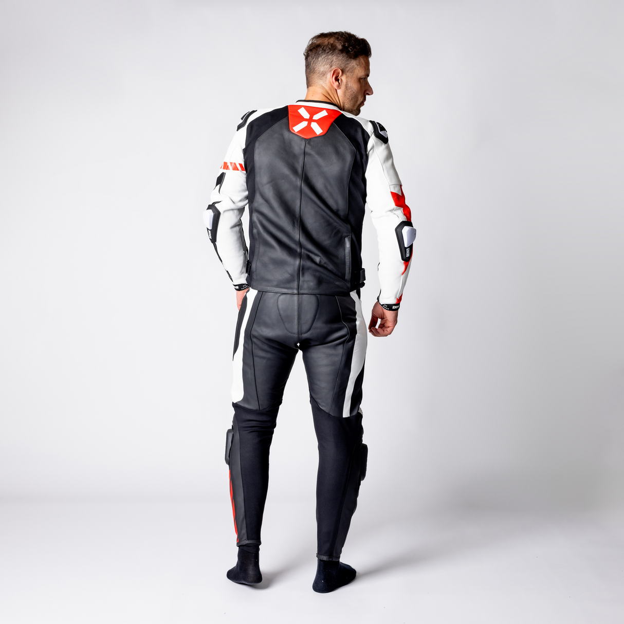 iXS-Ace 1.0 Lederkombi Zweiteiler - schwarz-weiss-rot-15