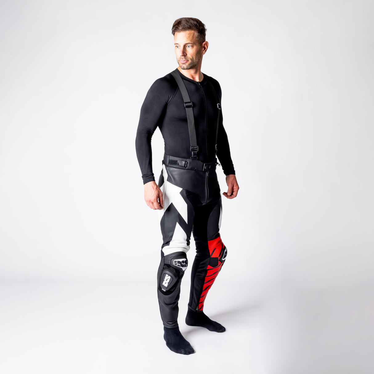 iXS-Ace 1.0 Lederkombi Zweiteiler - schwarz-weiss-rot-41