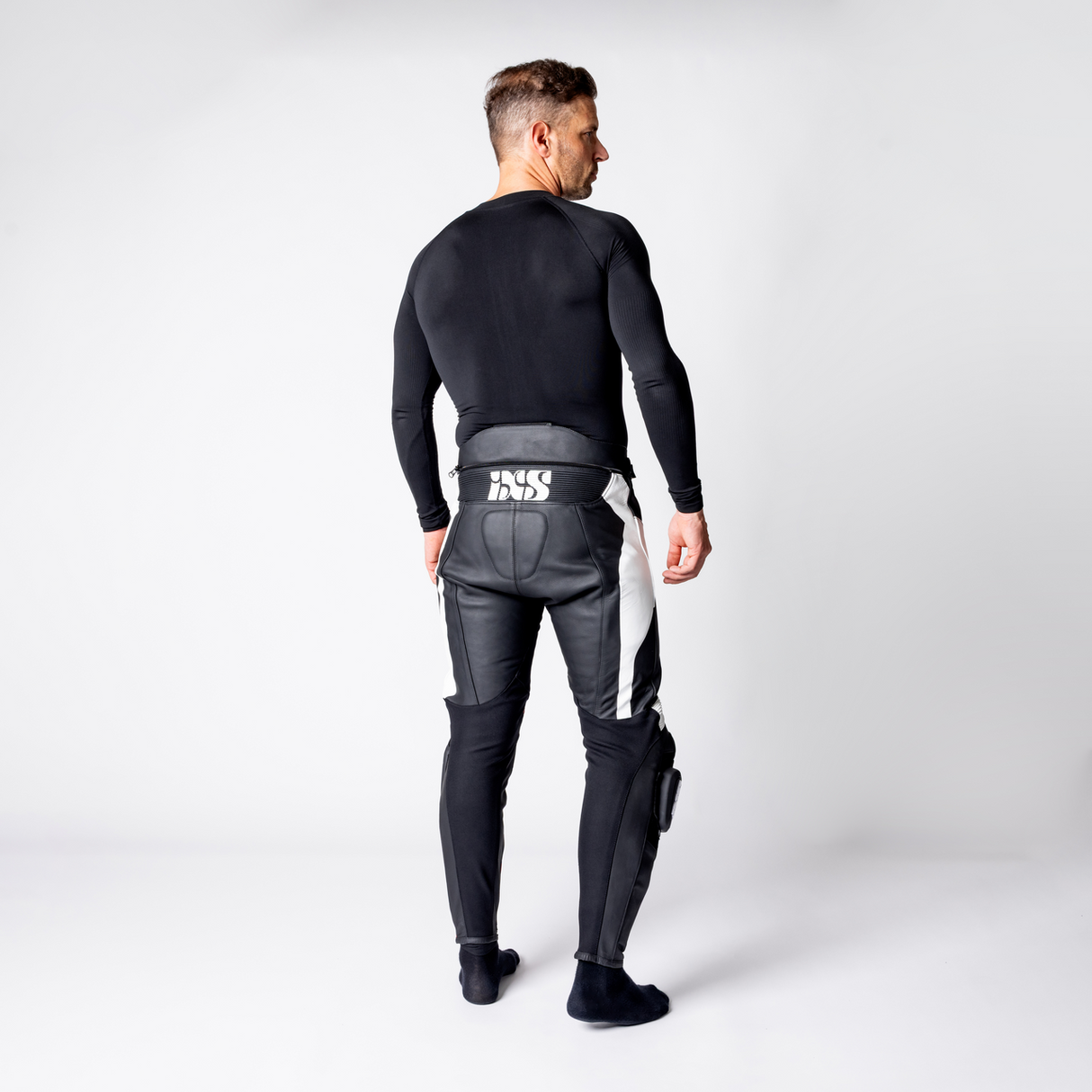 iXS-Ace 1.0 Lederkombi Zweiteiler - schwarz-weiss-rot-45