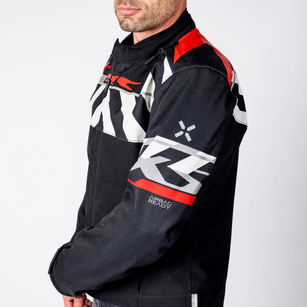 Rapid-STX 2.1 Laminatjacke - schwarz-rot-grau