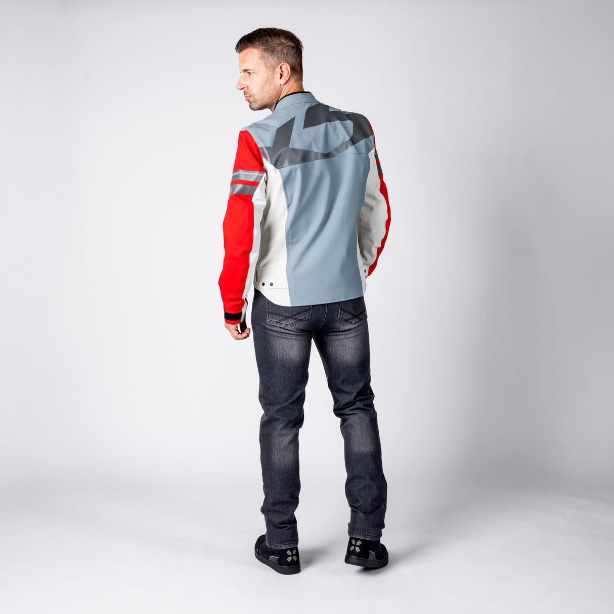 Rapid-STX 2.2 Laminatjacke - blau grau-rot iXS