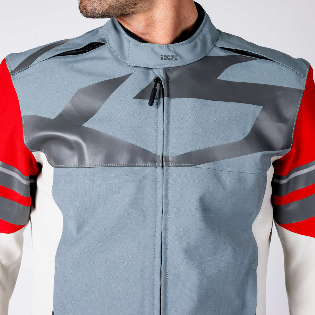 Rapid-STX 2.2 Laminatjacke - blau grau-rot iXS