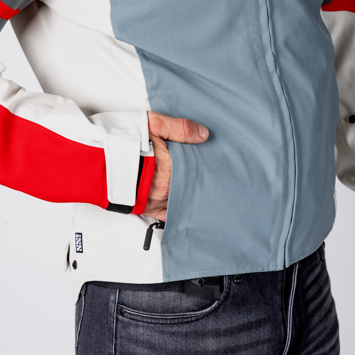 Rapid-STX 2.2 Laminatjacke - blau grau-rot iXS