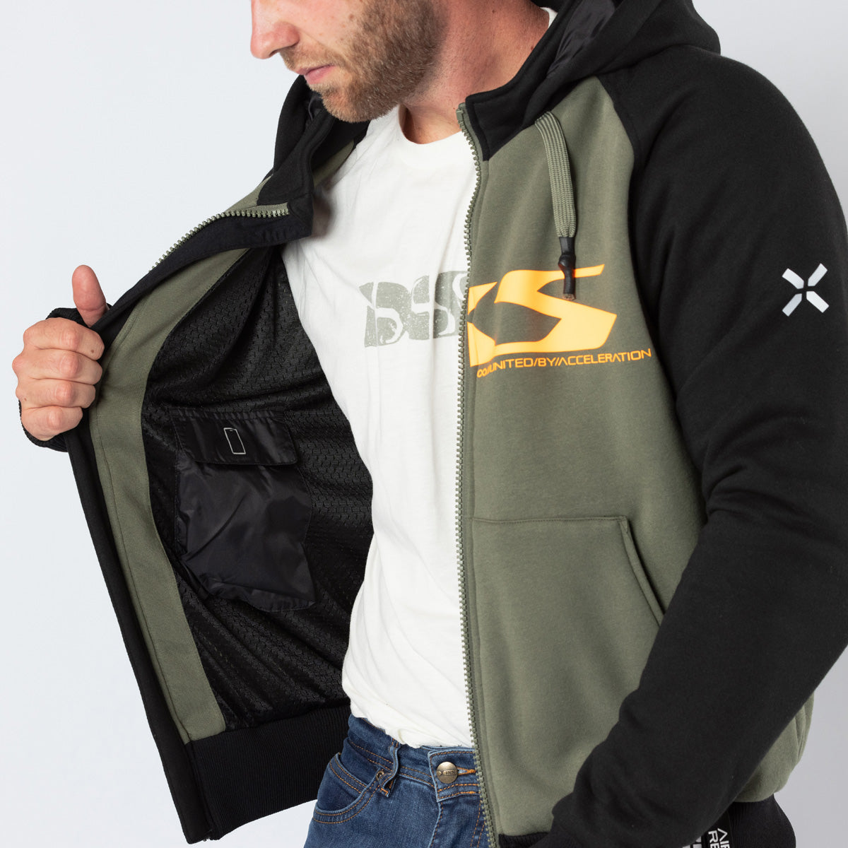 Rapid 1.0 Hoodie oliv-orange