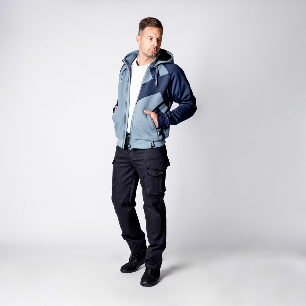 Rapid 1.0 Hoodie - dunkelblau-blau grau