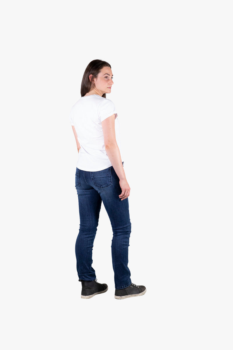 Damen T-Shirt On Two Wheels - weiss-pink iXS