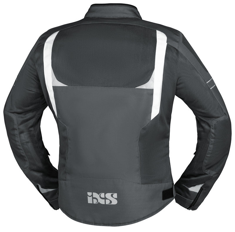 Sport Jacke Trigonis-Air dunkelgrau-grau-weiss iXS