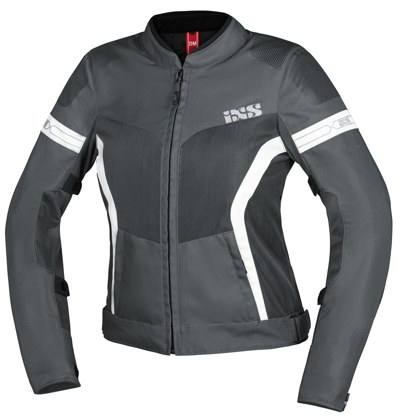 Sport Damen Jacke Trigonis-Air dunkelgrau-grau-weiss iXS