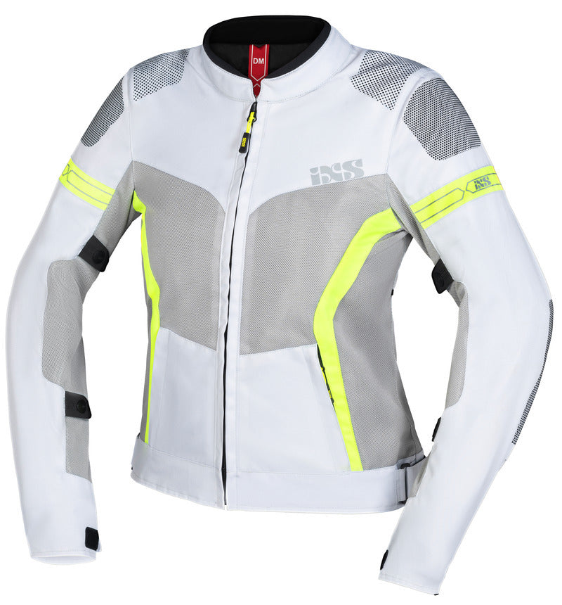 Sport Damen Jacke Trigonis-Air hellgrau-grau-neon gelb iXS