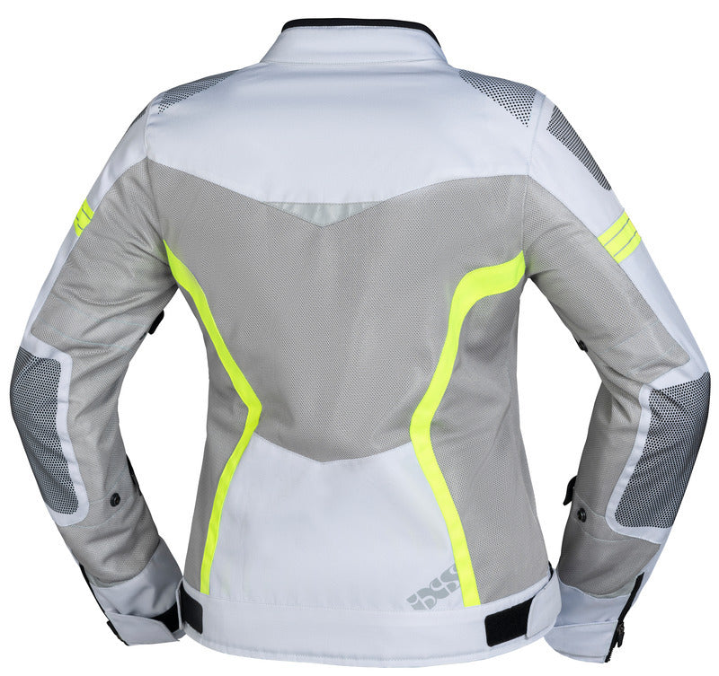 Sport Damen Jacke Trigonis-Air hellgrau-grau-neon gelb iXS