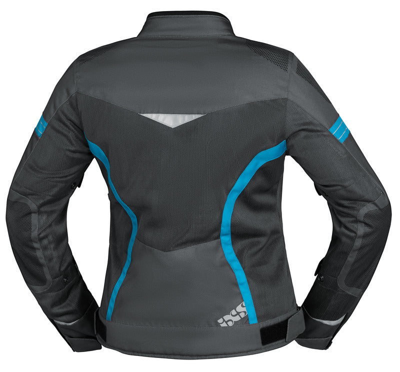 Sport Damen Jacke Trigonis-Air dunkelgrau-grau-türkis iXS