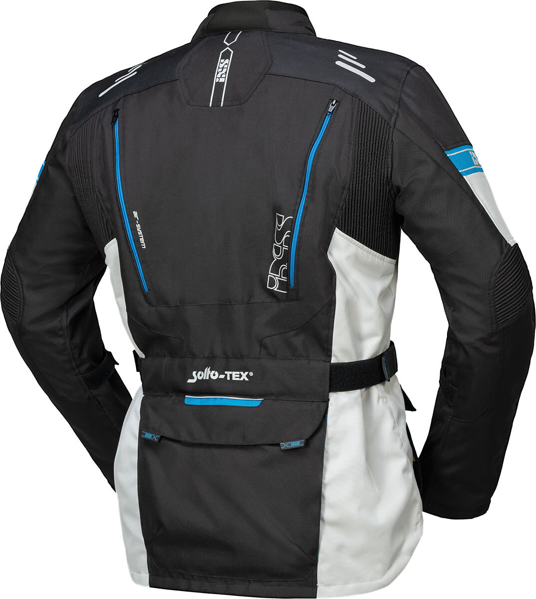 Tour Jacke Lorin-ST - schwarz-hellgrau-blau iXS