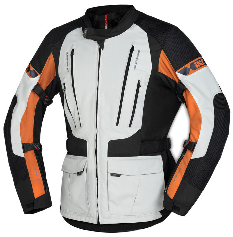 Tour Jacke Lennik-ST schwarz-hell grau-braun iXS