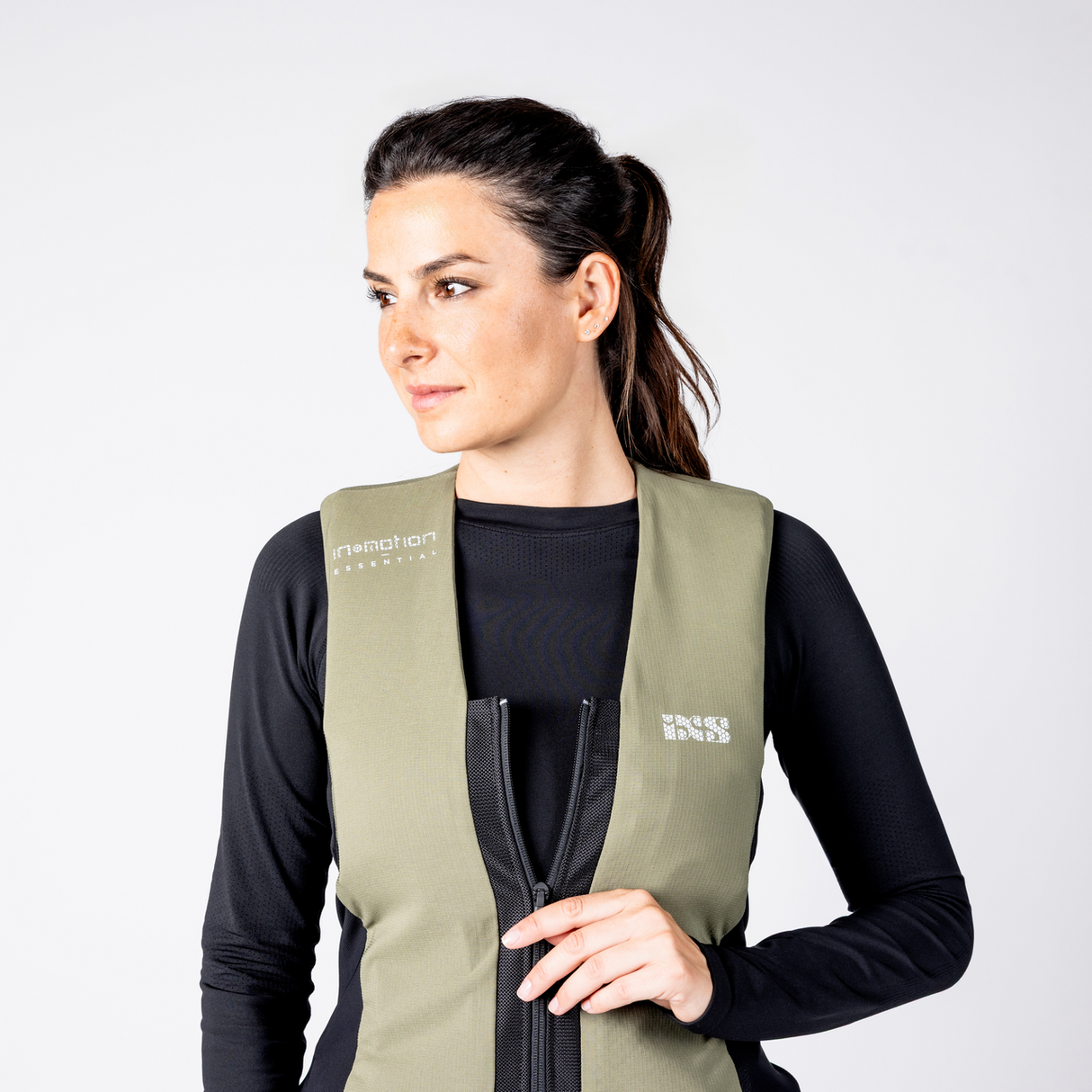 Airbag Weste IPRO 1.0 - oliv-schwarz