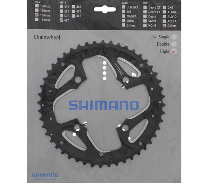 Trekking Kettenblatt FC-T551 für KSR - schwarz Shimano