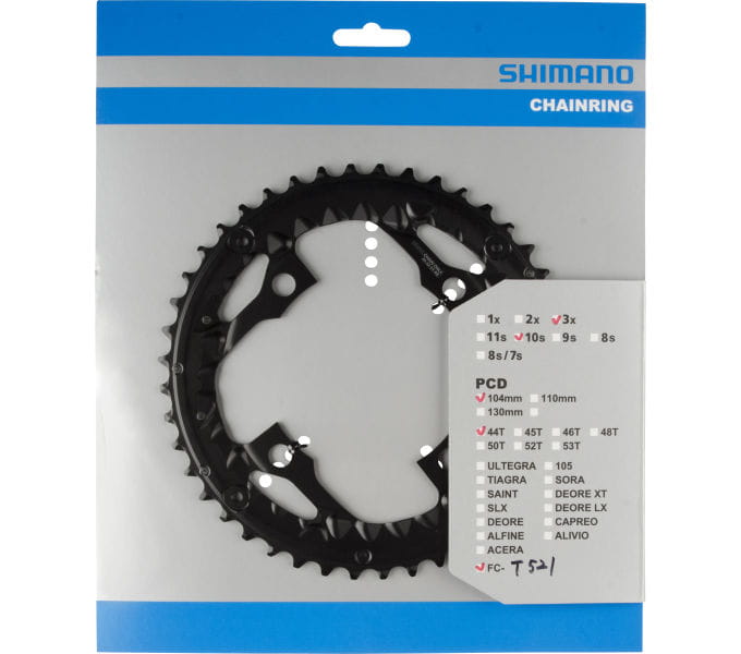 Trekking Kettenblatt FC-T521 - für Kettenschutz Shimano