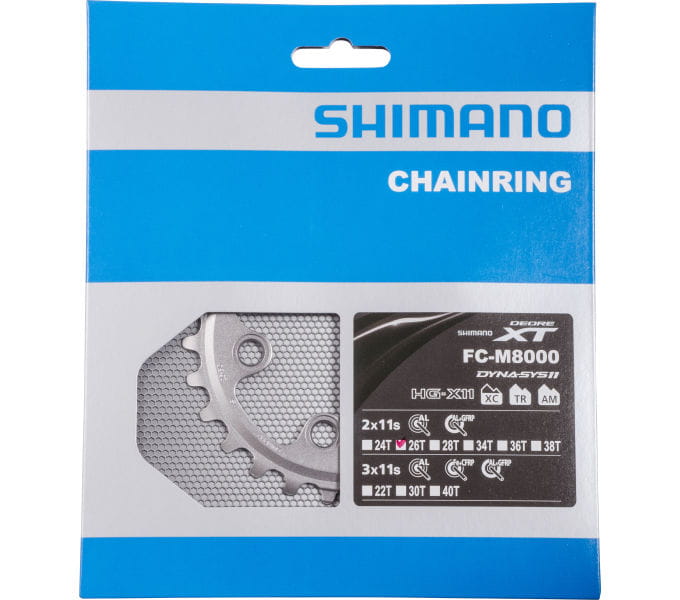 DEORE XT Kettenblatt FC-M8000 - für 36-26 Zähne Shimano