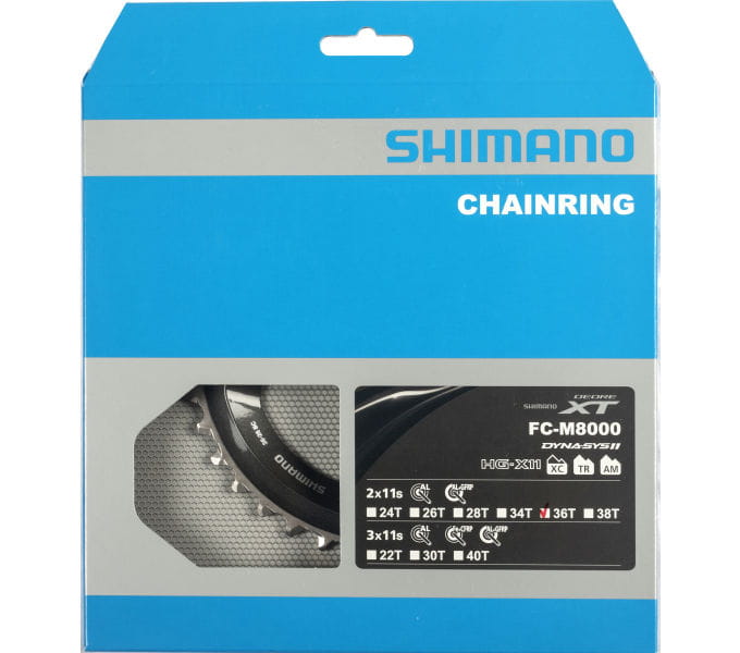 DEORE XT Kettenblatt FC-M8000 - für 36-26 Zähne Shimano