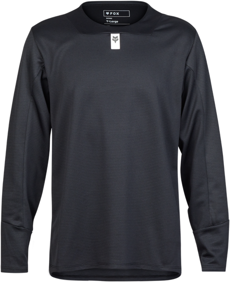 Youth Defend Long Sleeve Jersey - Black
