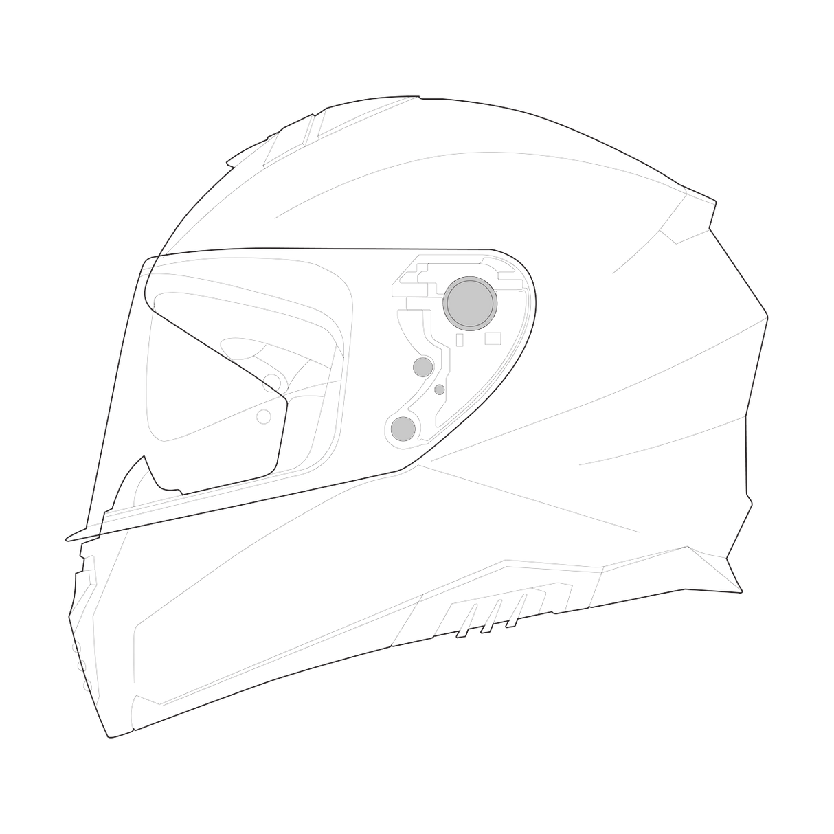 Venture 1.0 Klapphelm Pinlockscheibe DKS518 MaxVision - klar iXS