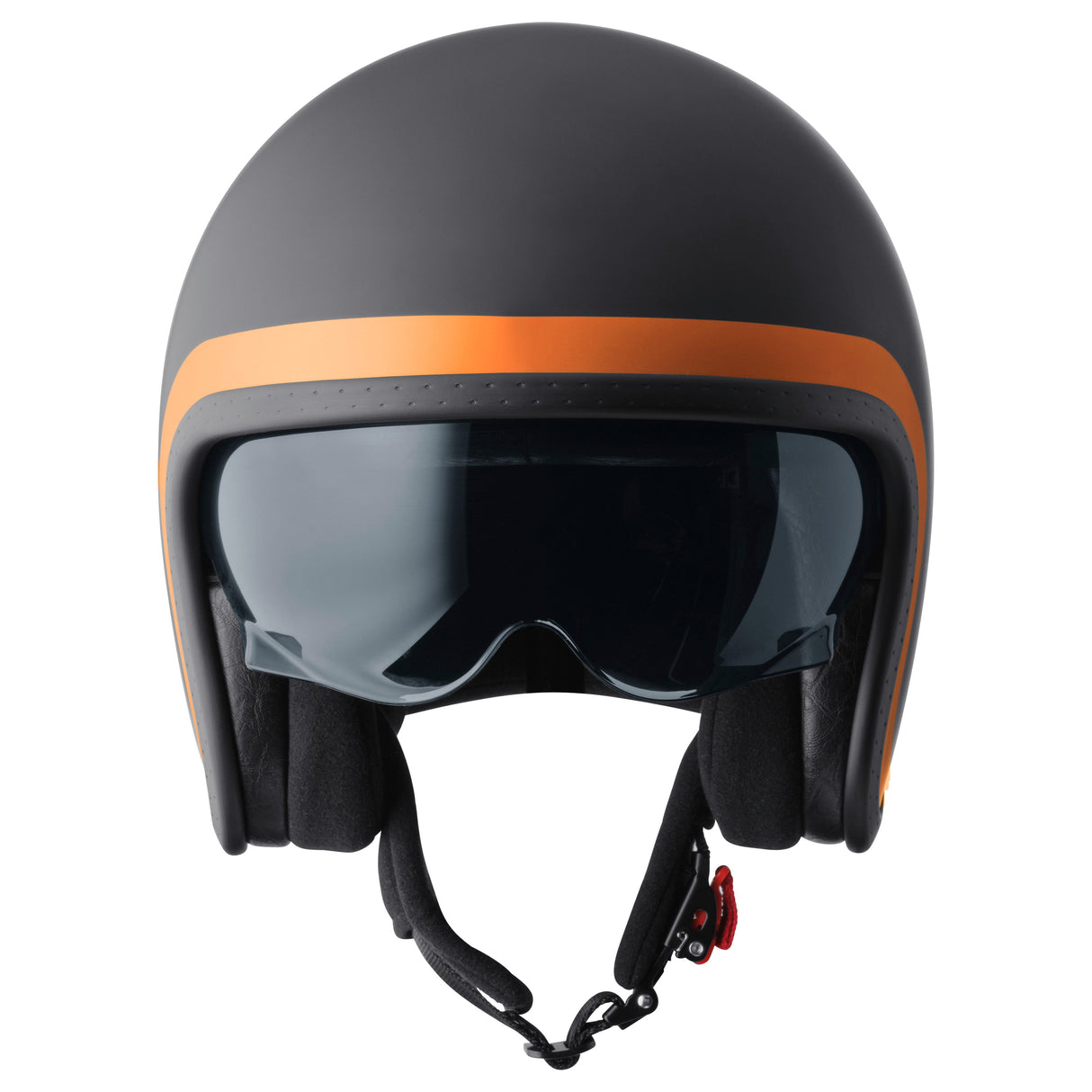 Jethelm Ride matt schwarz-orange