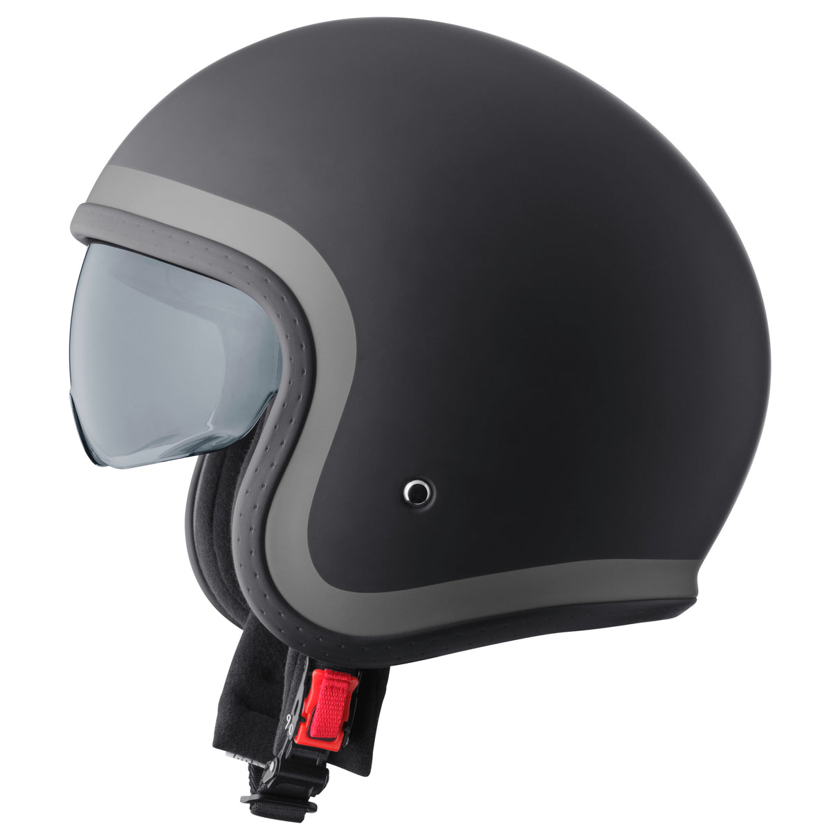 Jethelm Ride matt schwarz-grau