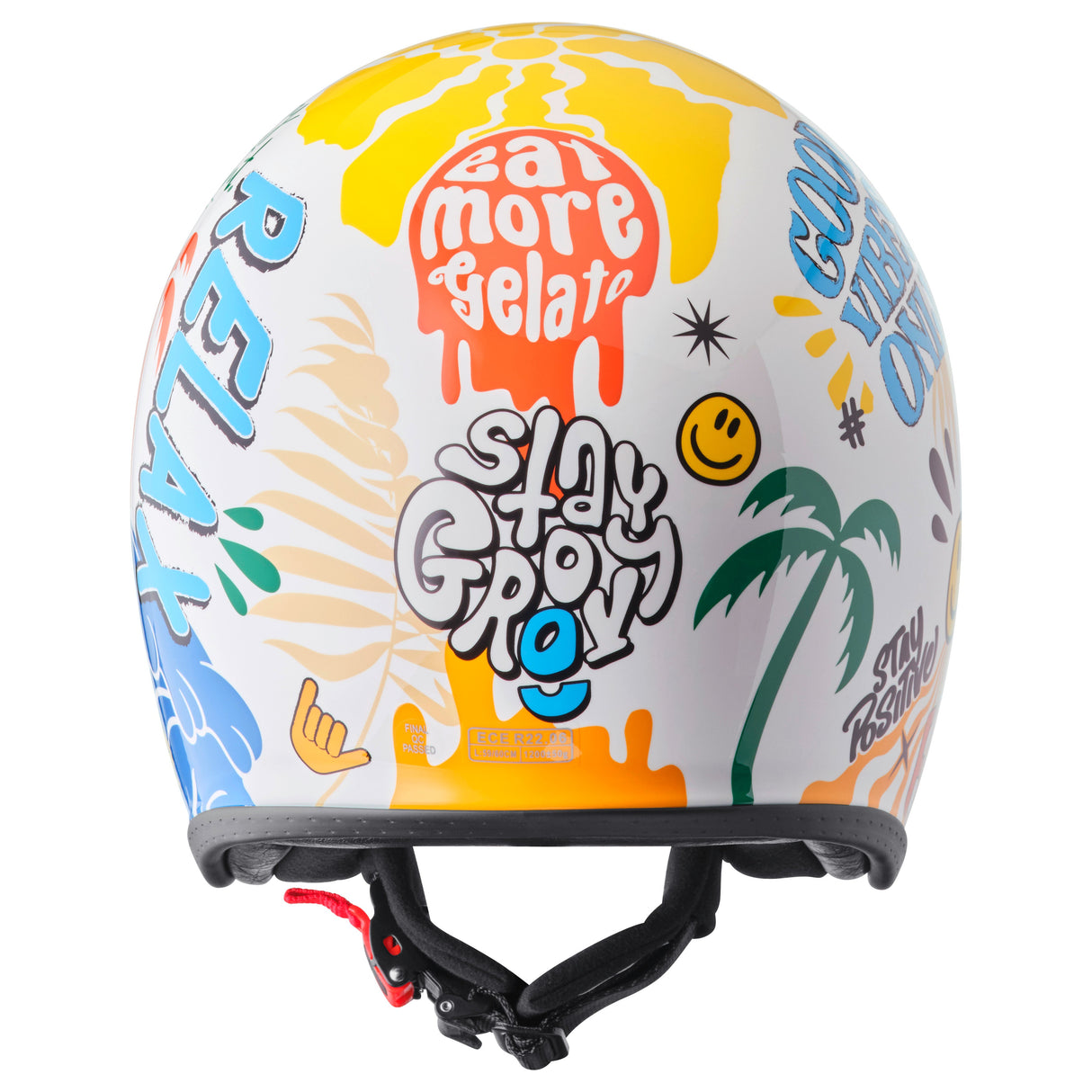 Jethelm Ride & Surf weiss-gelb-blau summer vibes