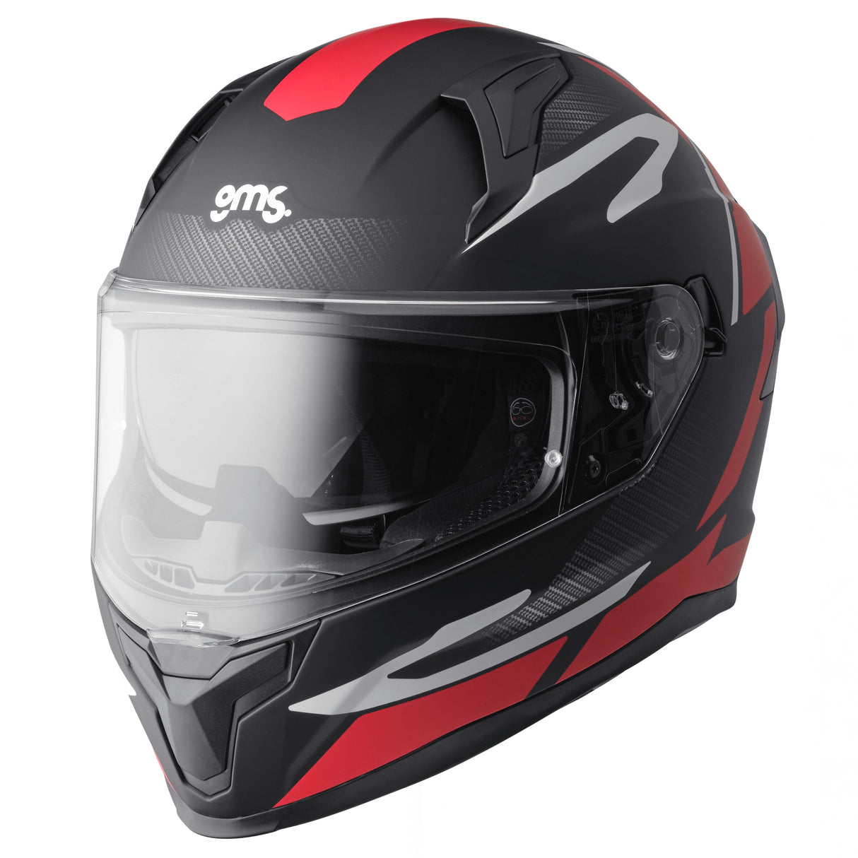 Integralhelm Velox Graphic matt schwarz-rot