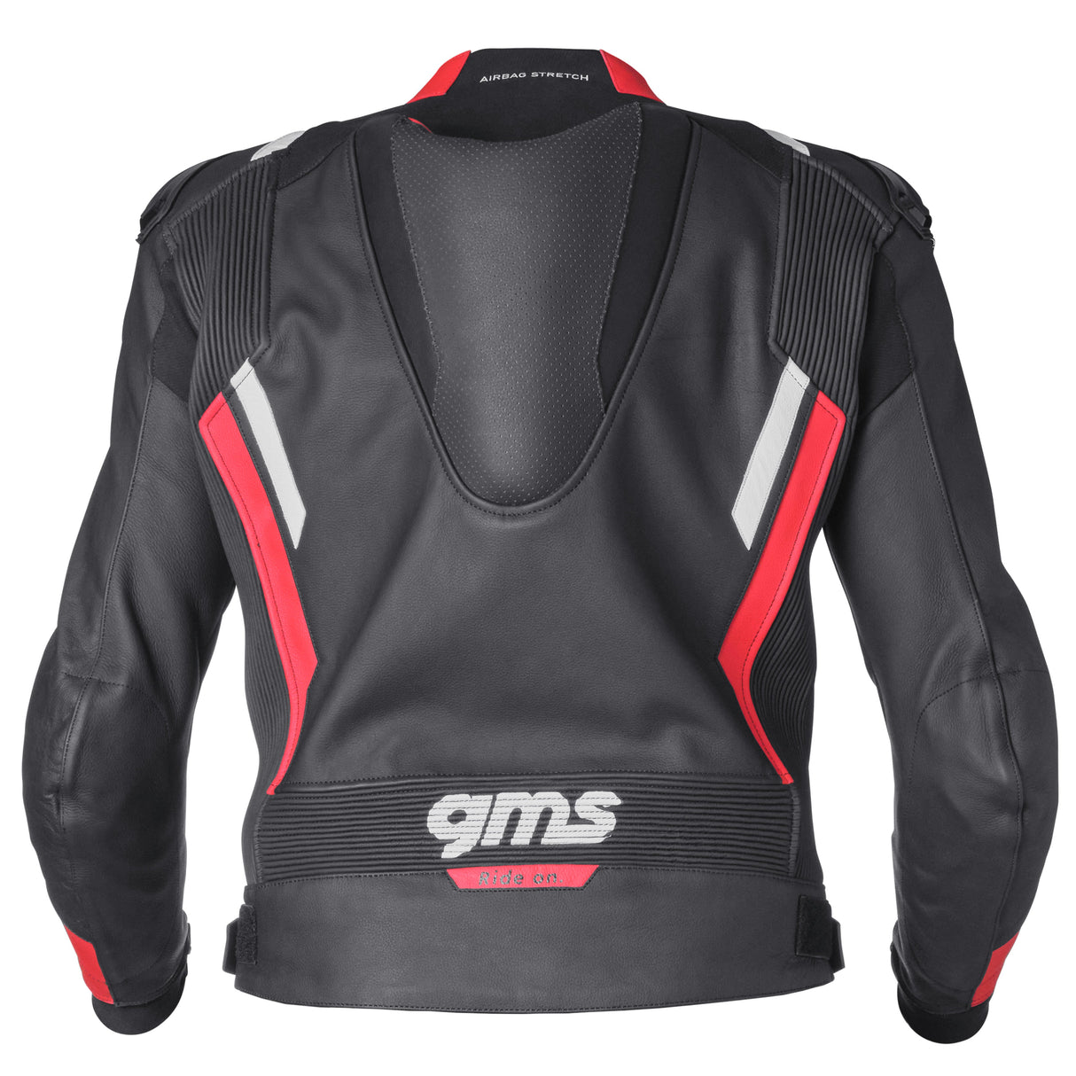 Lederkombi GR-1 2PC schwarz-rot-weiss