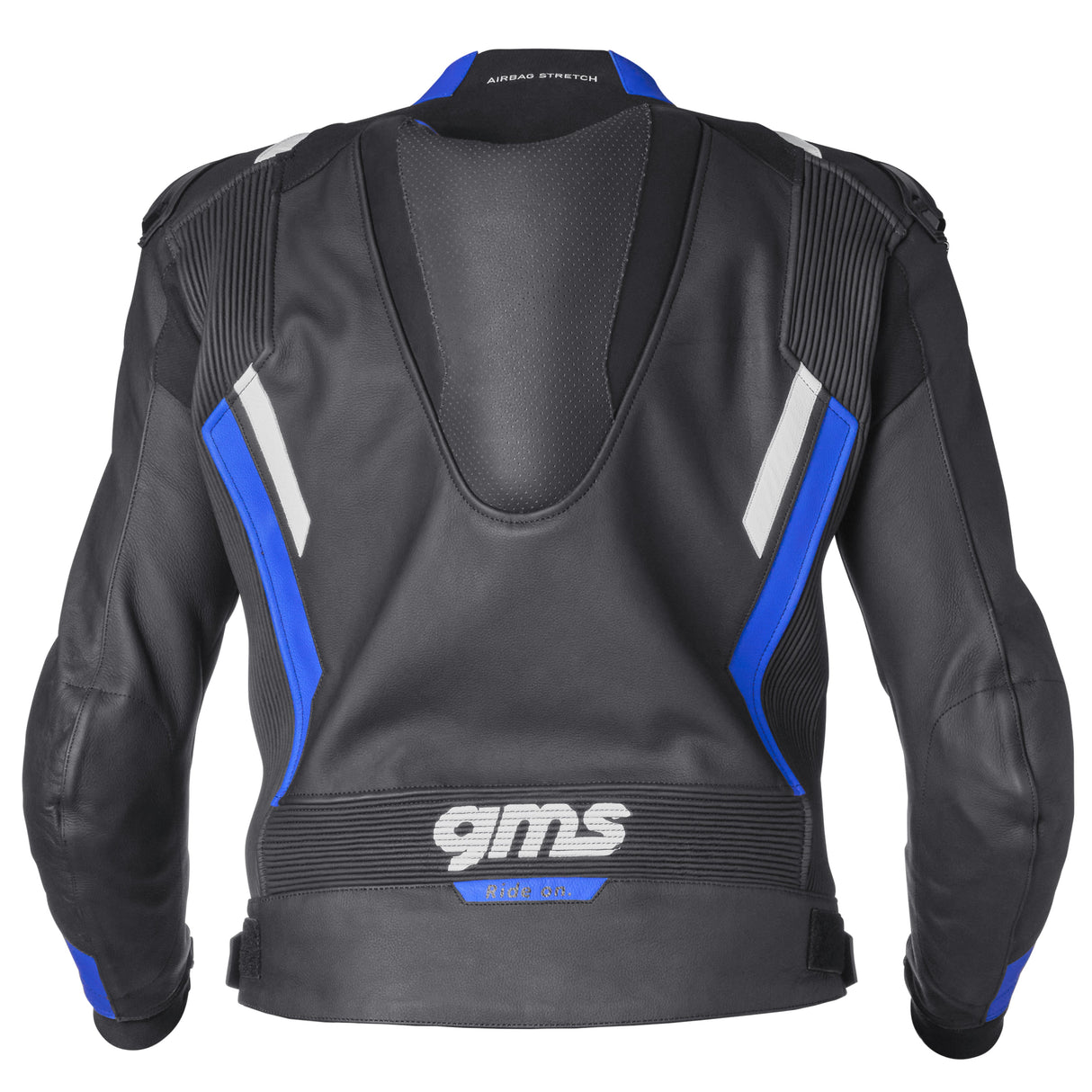 Lederkombi GR-1 2PC schwarz-blau-weiss