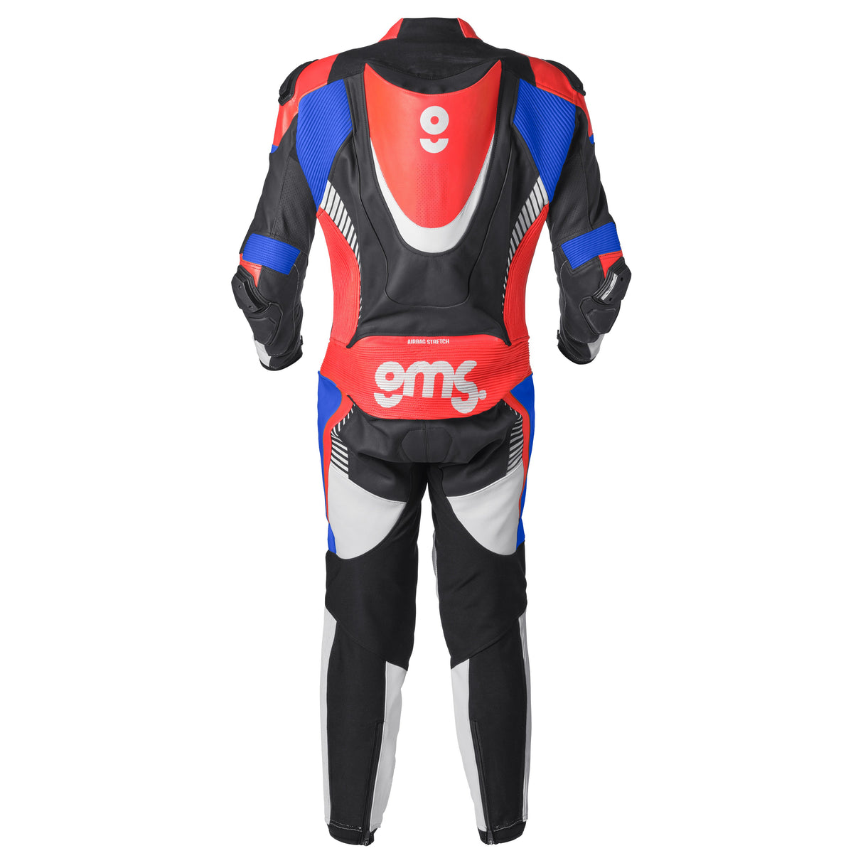 Lederkombi GRC-1 1PCS schwarz-blau-rot