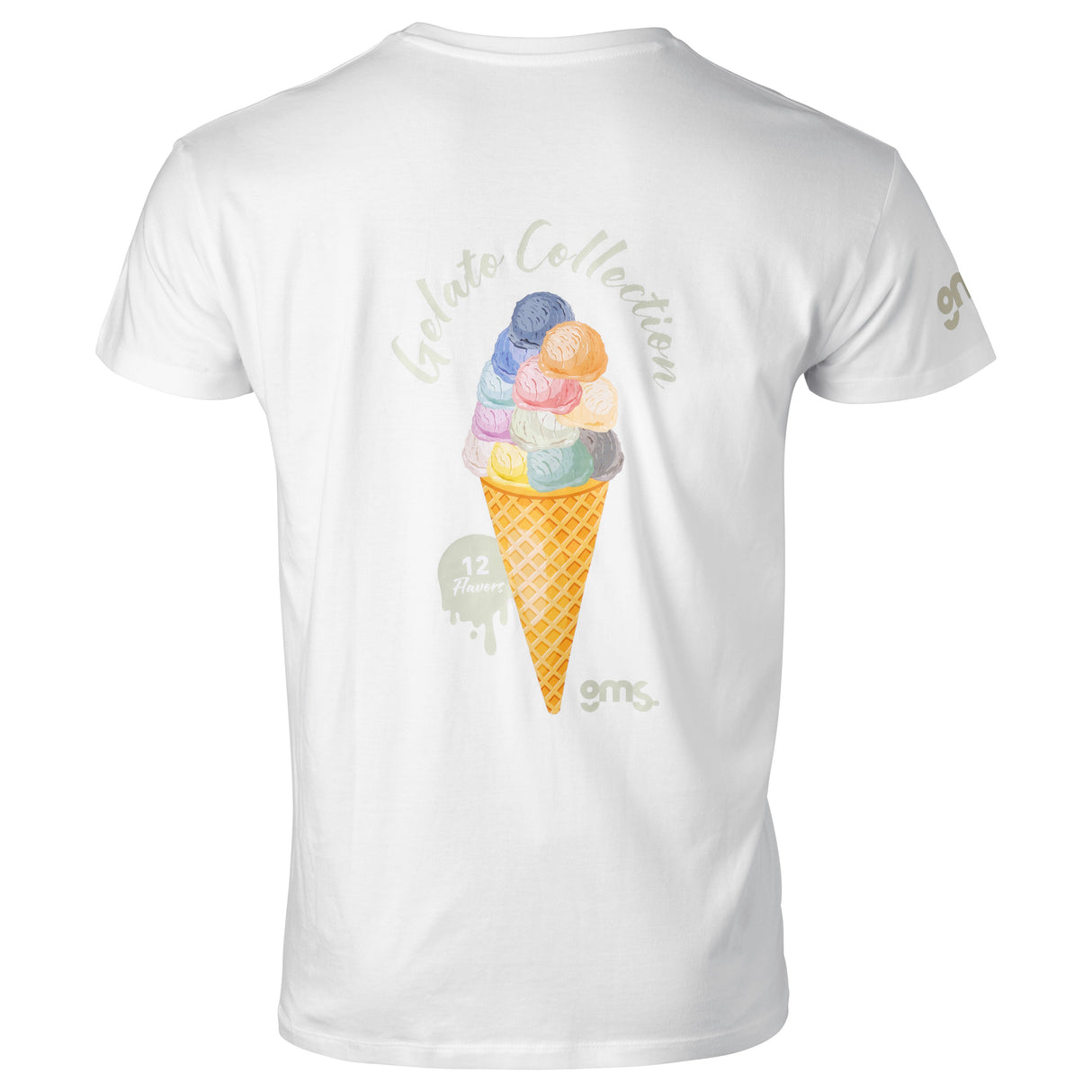 T-Shirt Gelato Collection weiss-pistaccio