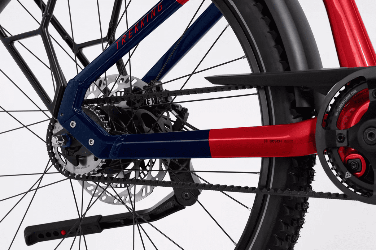 Trekking 9 ABS - Tiefeinsteiger- dynamite red/blue glänzend