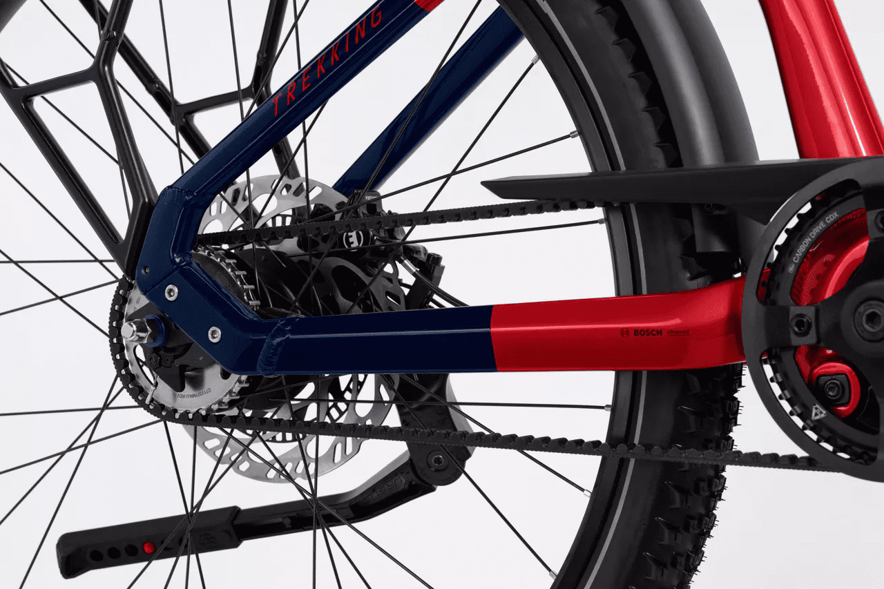 Trekking 9 ABS - Tiefeinsteiger- dynamite red/blue glänzend