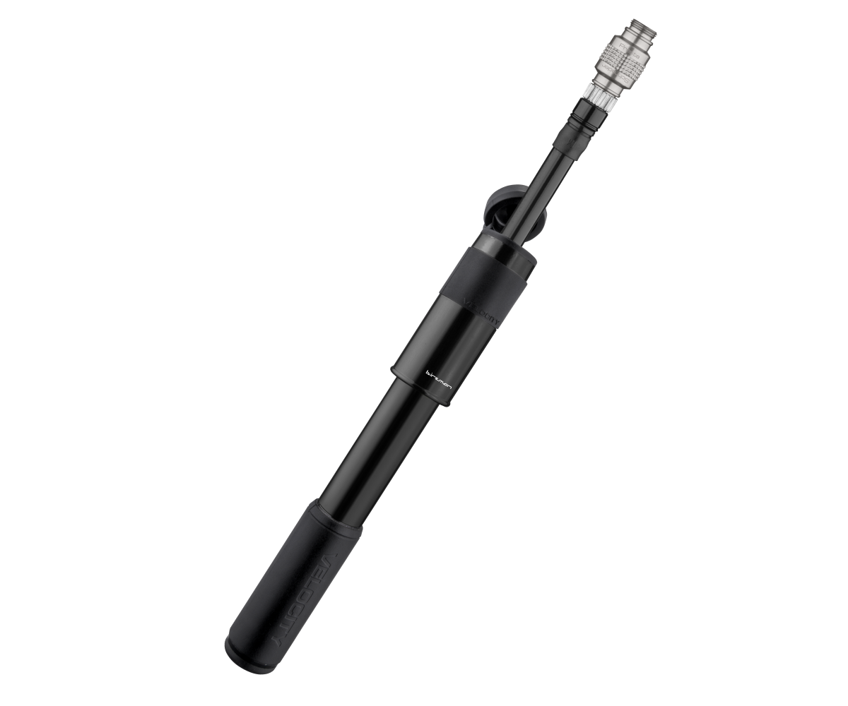 Velocity Road Mini Pumpe, 160PSI, threaded valve head, black