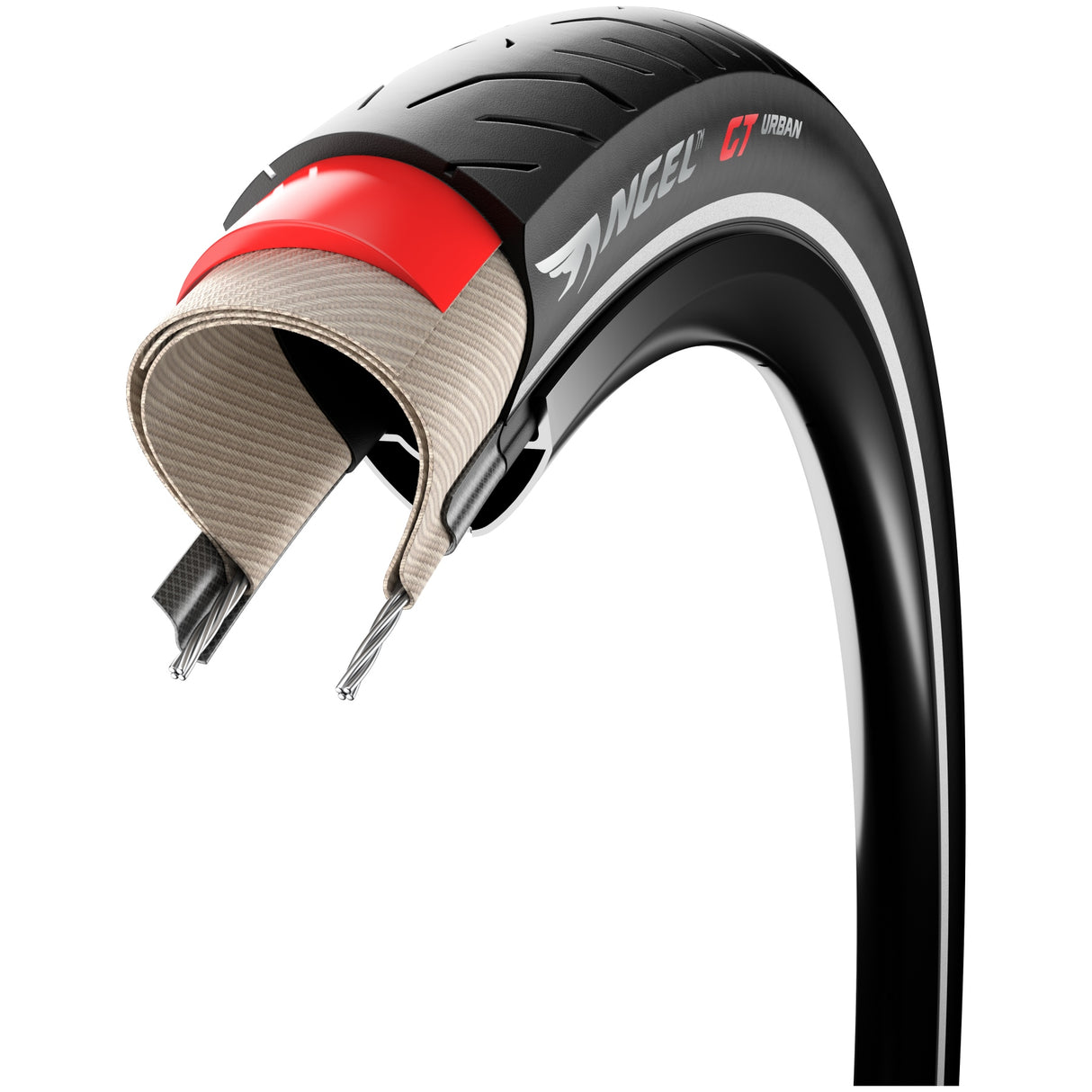 Angel GT Urban 27,5" - Black w/reflective band