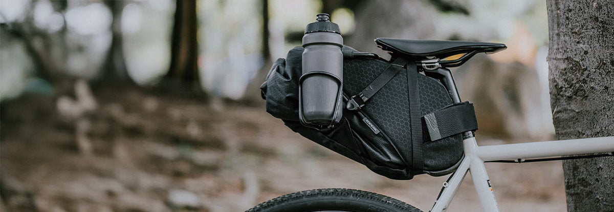Satteltasche an Fahrrad