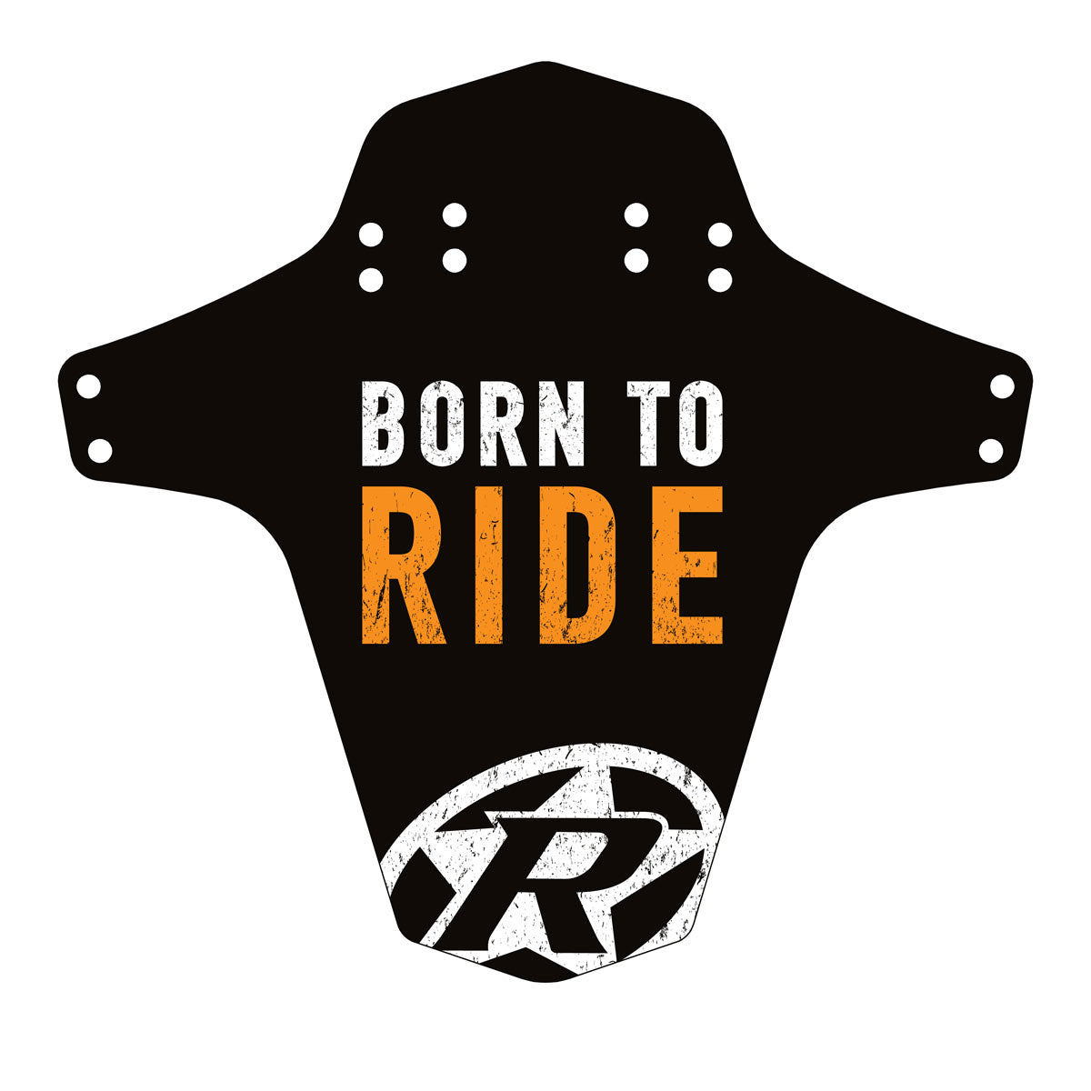 Born to Ride Mudfender - Schwarz/Foxorange