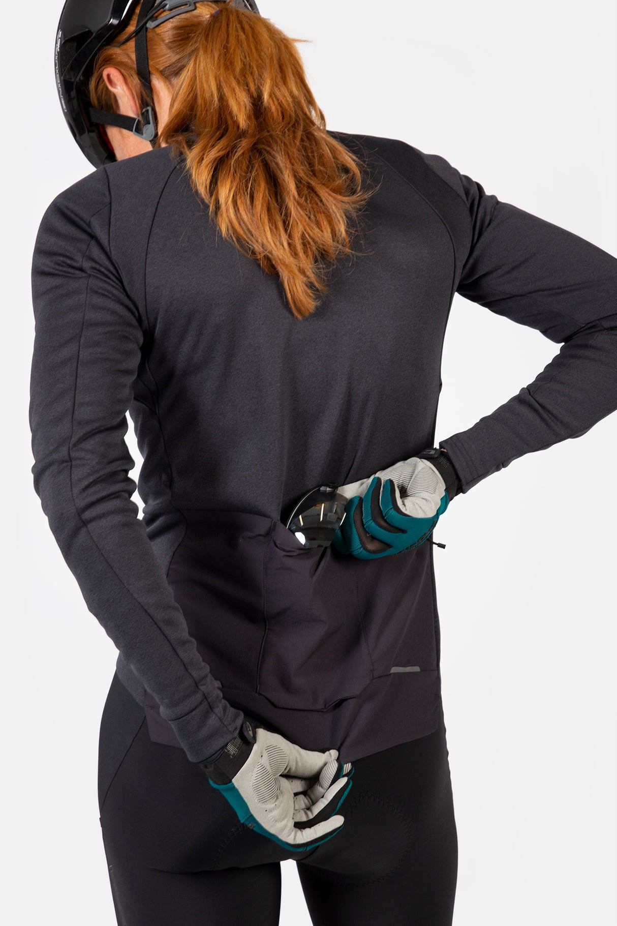 Damen GV500 Trikot (langarm) - Schwarz