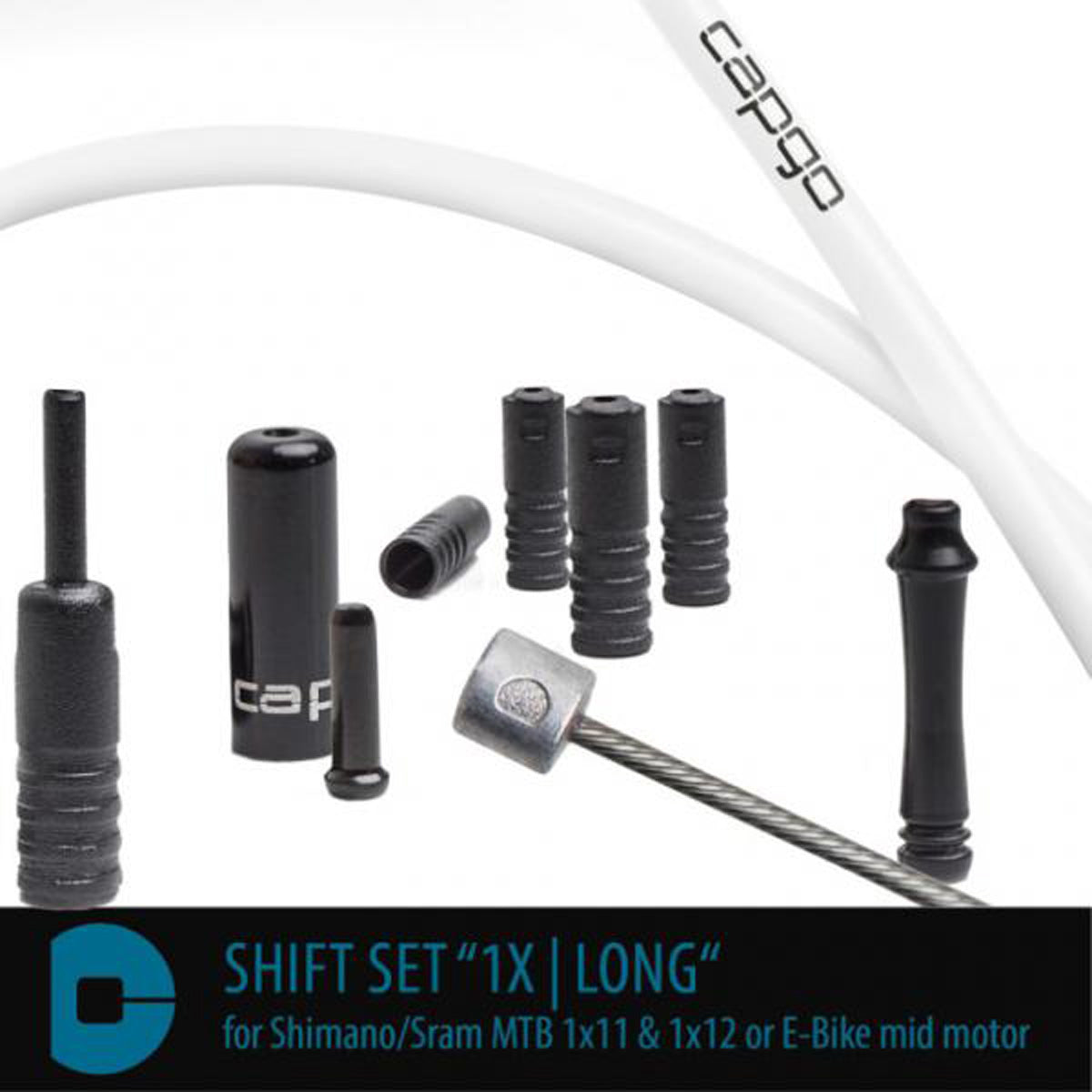 Schaltset BL Shimano/Sram MTB 1x11 / 1x12 oder E-Bike Mittelmotor - Weiß