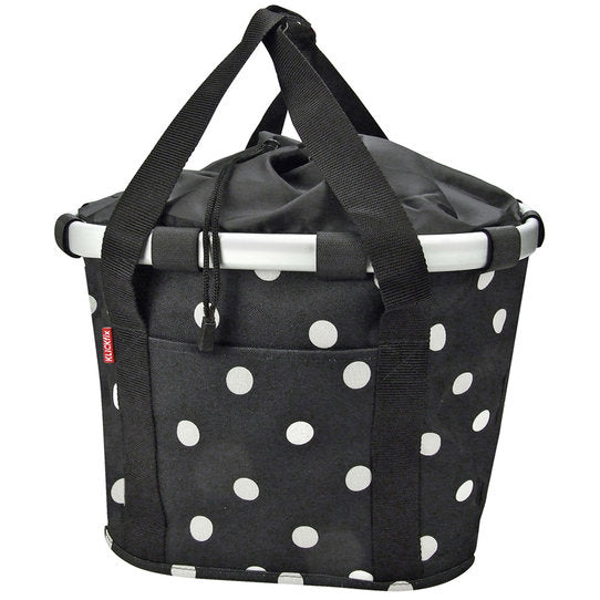 KLICKfix City-Tasche Bikebasket 15L - black dots