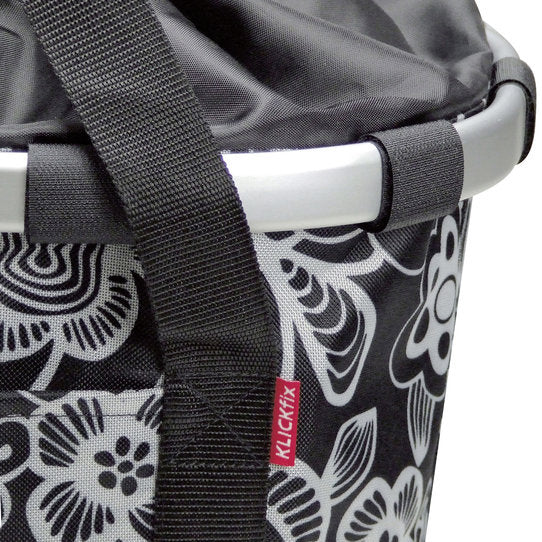 KLICKfix Citykorb Reisenthel Bikebasket 15L - fleur schwarz