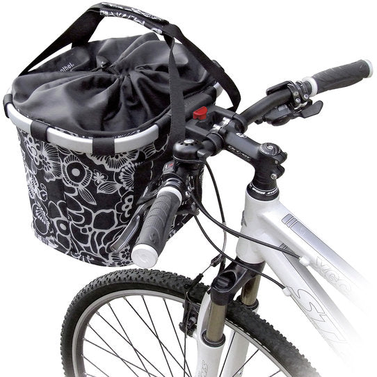 KLICKfix Citykorb Reisenthel Bikebasket 15L - fleur schwarz