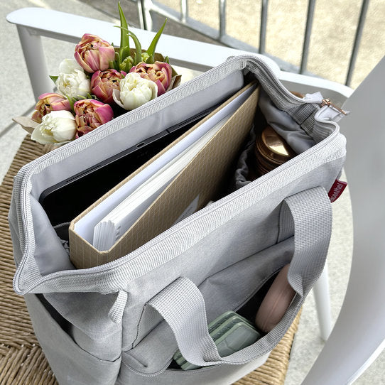 KLICKfix Gepäckträgertasche Roomy GT 12L - happy flowers